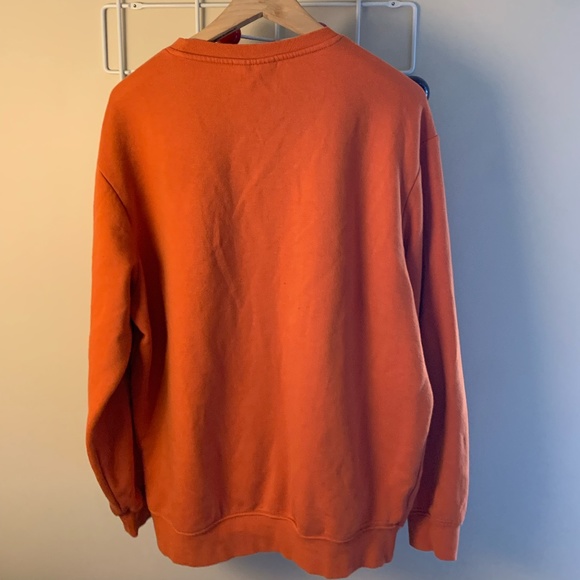 Large HM Mens Orange Crewneck Sweater - Picture 2 of 2